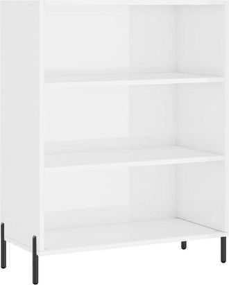 vidaXL Estantería madera de ingeniería blanco 69,5x32,5x90 cm vidaXL