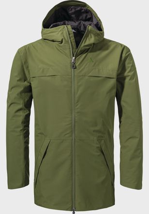 Sch&ouml;ffel Langjacke SCH&Ouml;FFEL Parka Style Bohorok MNS, Herren, Gr. 48, gr&uuml;n (6737, gr&uuml;n), Oberstoff: 100% Polyester; (Membran: Thermoplastisches Polyurethan); Fu