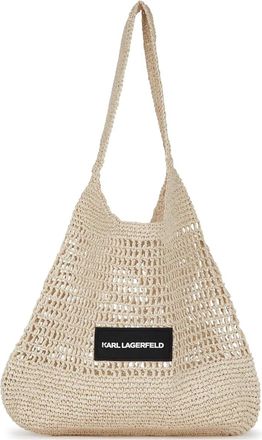 Karl Lagerfeld Borsa da spiaggia K/Essential - Toni neutri