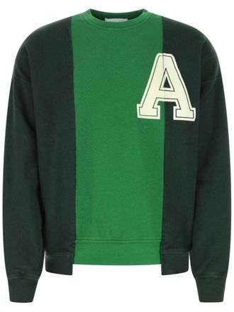 AMBUSH multi-panel long-sleeve sweatshirt - Green