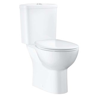 GROHE Bau Ceramic - Conjunto De Inodoro Completo Con Cisterna Y Asiento Softclose, Rimless, Blanco Alpino 39604000