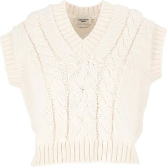 Max Mara Chaleco Wkdpascia - Knitwear - Mujer - Blanco - XS