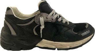 Golden Goose Sneakers, female, Black, 3 UK, Dad-star Baskets Black/Silver Lace-Up Trainers