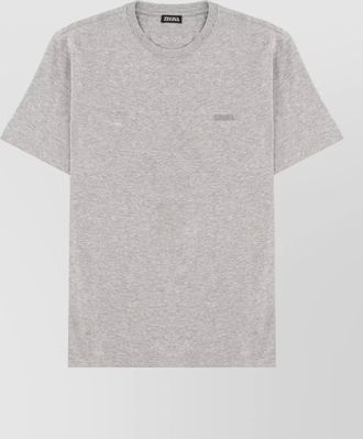 Ermenegildo Zegna logo crew neck short sleeve t shirt