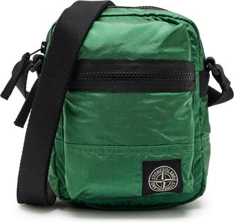Stone Island Logo-appliqu&eacute;d Nylon Pouch bag - Green - One Size