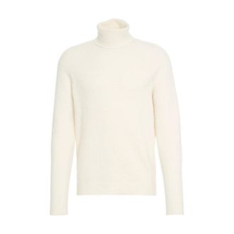 Roberto Collina Turtlenecks, male, White, M, Classic High-Neck Knit Jumper Bianco