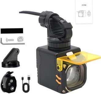 No Brand Luz Delantera Para Bicicleta, Luz Delantera Recargable Para Bicicleta Con Control Remoto Inal&aacute;mbrico, Resistente Al Agua Ipx5, Luz Alta/baja Ajustable