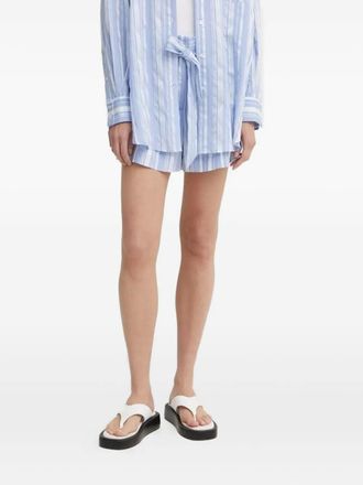 Bruuns Bazaar Swinies BBB Rynja beltedstriped shorts - Blue