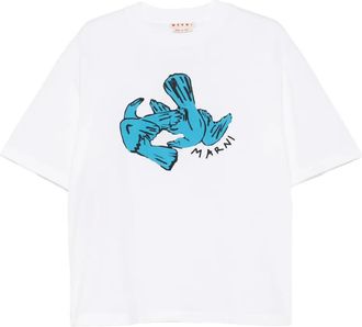 Marni T-shirt con stampa - Bianco
