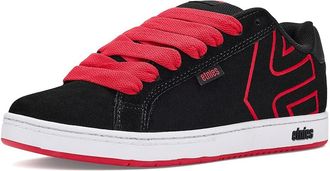 Etnies Fader Mens Skate Shoes Black/Red : 11.5 D - Medium, Leather/Suede