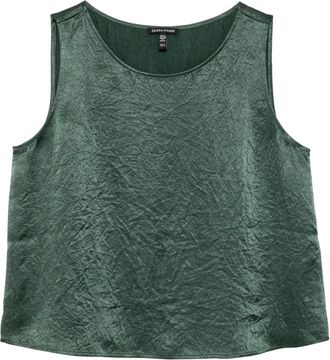 Eileen Fisher Tanktop met textuur - Groen