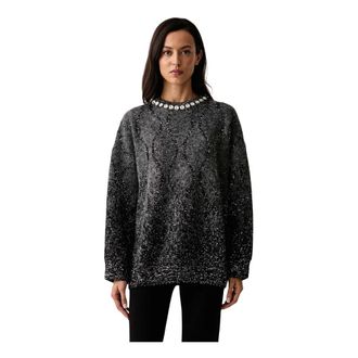 Pinko Pinko - Renault Trui - Dames - Truien - Grijs - Maat: S Wol