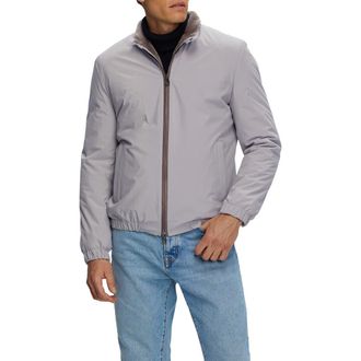 Gorski Mens Jacket With Genuine Shearling Lining in Light Beige at Nordstrom, Size X-Large