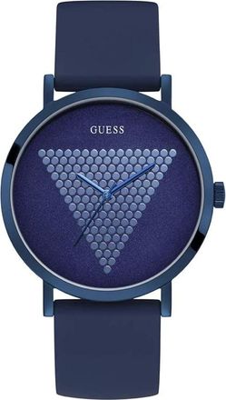 Guess Imprint Horloge - Heren - Horloges - Blauw - ONE Size - Accessoires