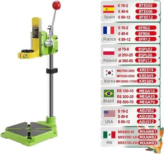 OEM Soporte Para Taladro De Columna, Altura Ajustable, &Aacute;ngulo De 0 A 90 Grados, Compatible Con Brocas De 35 Mm A 43 Mm, Construcci&oacute;n Met&aacute;lica, Dise&ntilde;o Lige