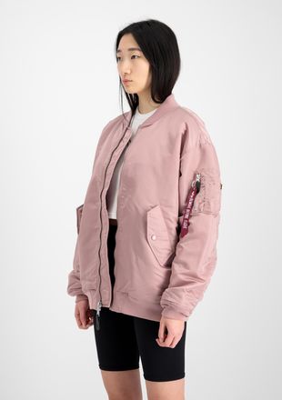 Alpha Industries Bomberjacke ALPHA INDUSTRIES MA-1 Core W, Damen, Gr. XS/S, rosa (silber pink), Obermaterial: 100% Nylon; Futter: 100% Nylon; F&uuml;llung: 100% Polyester, 