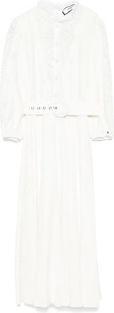 Nissa lace-detailed midi dress - women - Polyamide/Viscose - 36 - White