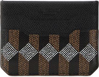 Au D&eacute;part Printed Leather Card Holder
