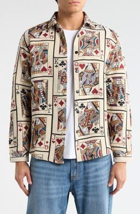 T.R. Premium Tapestry Shirt Jacket in Beige at Nordstrom Rack, Size Xxx-Large