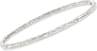 Ross-Simons Italian Sterling Silver Hammered Bangle Bracelet