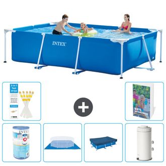 Intex Piscina Con Estructura Rectangular - 300x200x75 Cm - 7-piezas S72