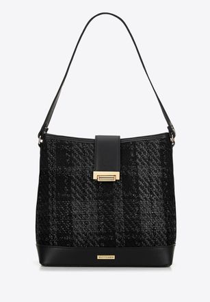 Wittchen Dames Boucl&eacute; Stoffen Tas Zwart Polyester