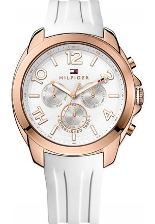 Tommy Hilfiger Womens 1781388 Ladies Watch - White Stainless Steel - One Size