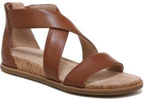 Naturalizer Cindi Strappy Sandal in Toffee Brown Smooth Synthetic at Nordstrom Rack, Size 7.5