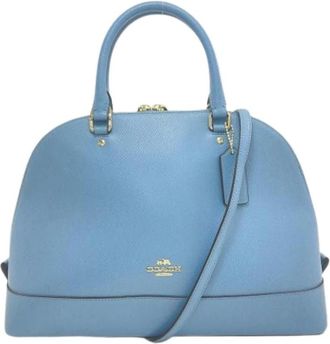 Coach Pre-owned Handbags, female, Blue, Size: ONE SIZE Pre-owned Leather Handbag