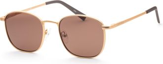 Calvin Klein Mens 52mm Matte Gold Sunglasses