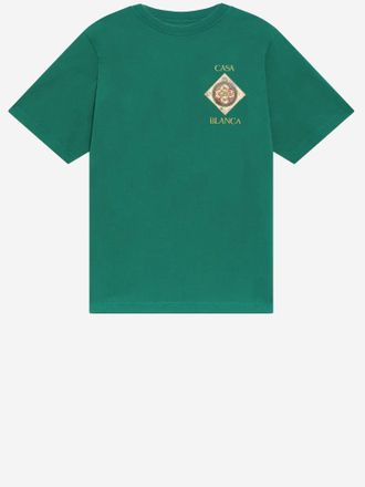 Casablanca bedrucktes Baumwoll-T-Shirt