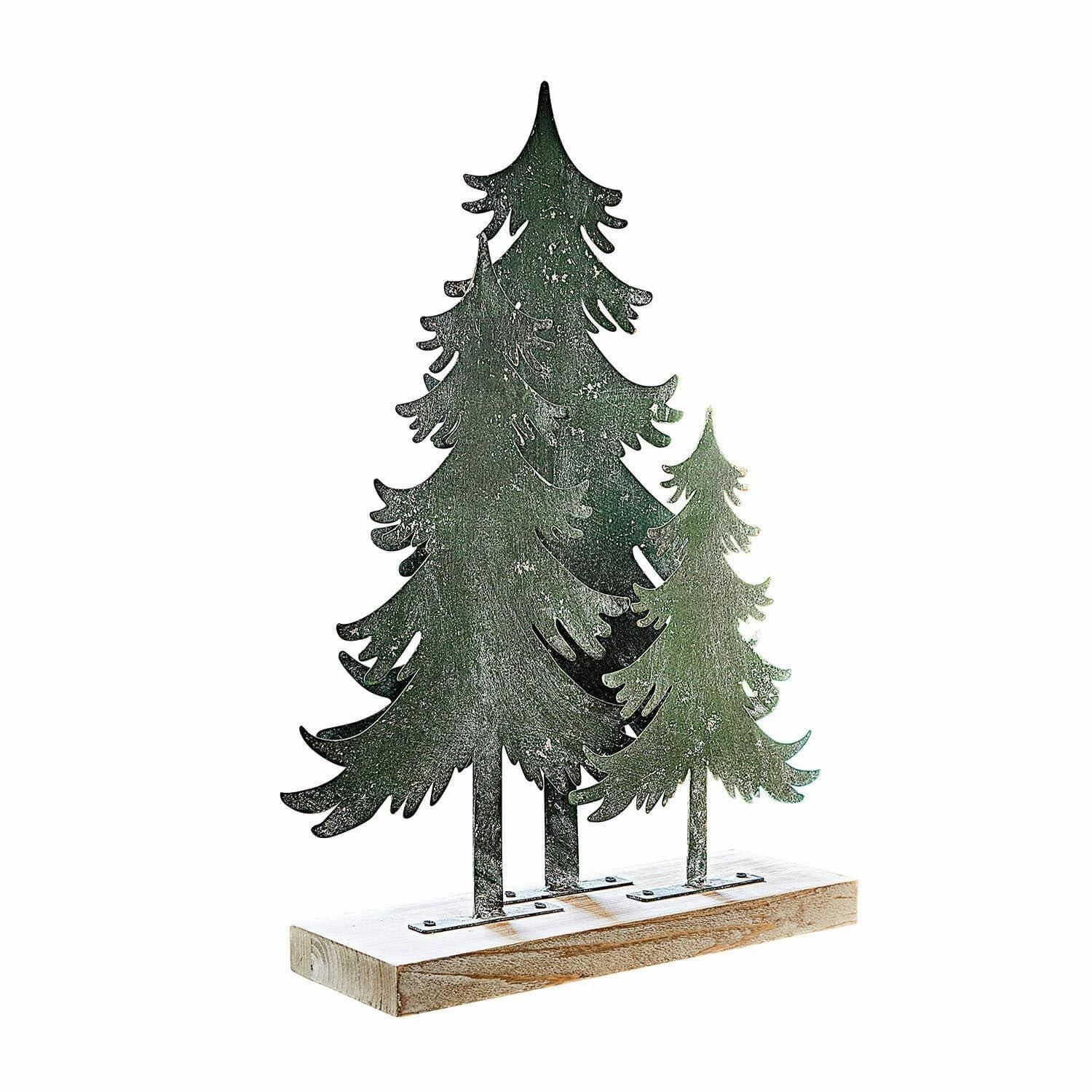 Produktbild von Loberon Bild Mit LED Gussers, Tannenbaum-Motiv, Antik-Finish