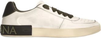 Dolce & Gabbana Portofino Sneakers - Heren - Sneakers - Wit - 41 EU - Leer - Schoenen