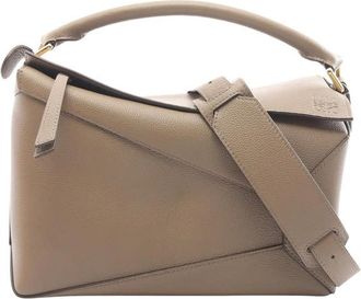 Loewe Pre-owned Loewe Medium Calfskin Puzzle Edge Satchel Ladies 9M9786LR06BELAW2