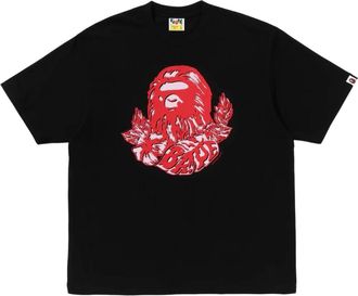 A Bathing Ape Palm Resort Camo Ape Head T-Shirt Black 0ZXTEM347101QBKX