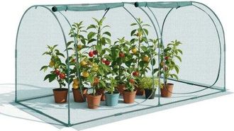OEM Jaula Protectora Para Cultivos, Con Puerta Con Cremallera, Resistente Al Viento, Cubierta Para Bancales Elevados Exteriores Con Estructura, Para Jard&iacute;