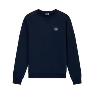 Emporio Armani Sweatshirts, male, Blue, L, Visibility Crew-neck Sweatshirt