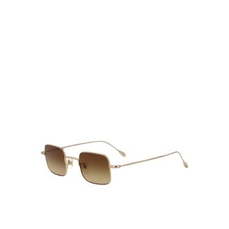 Gucci Sunglasses, male, Yellow, Size: ONE SIZE Rectangular Metal Frame Sunglasses