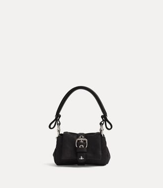 Vivienne Westwood Hazel Treasure Charm Handbag Supple Leather Black