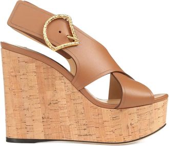 Sergio Rossi Leren sandalen - Bruin