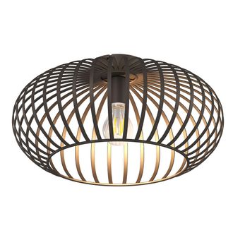 Nino Leuchten Globo - Plaf&oacute;n - Max - Marr&oacute;n - Metal - &Oslash; 40cm - E27 - 63270111