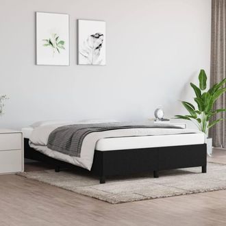 Berkfield Home Bed Frame Black 135x190 cm Double Fabric