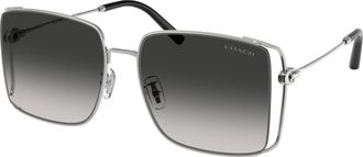 Coach Grey Gradient Square Ladies Sunglasses HC7174D 90013C 59