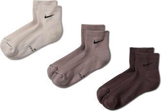 Nike Unisex Everyday Elevated Ankle Socks (3 Pairs) in Multicolor | HQ8030-905