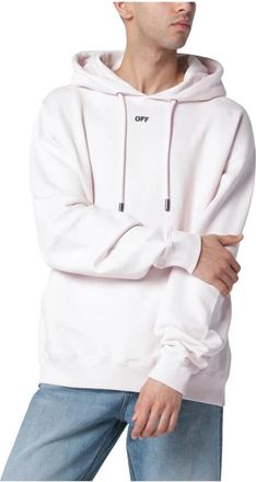 Off-white Rubbed Paint Arrows Skate Hoodie - Heren - Hoodies - Beige - XL - Katoen - Hoodies & sweatvesten
