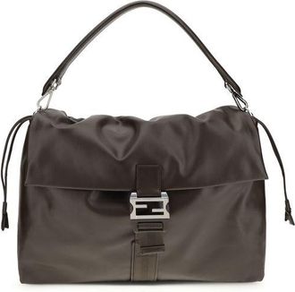 Fendi Brown Calf Leather Bos Taurus Shoulder Mens Bag