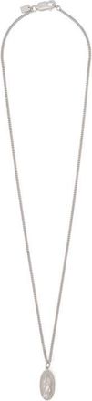 AllSaints Saint Chain Pendant Necklace in Warm Silver at Nordstrom