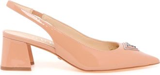 Guess Schoenen, Dames, Roze, 39 EU, Leer, Slingback Pomp