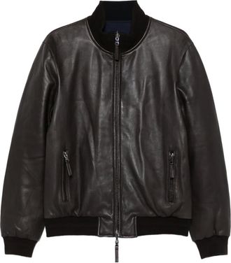 The Jack Leathers Bomber in pelle - Marrone