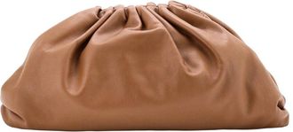 Bottega Veneta Brown Sheep Leather The Pouch (Authentic Pre-Loved)